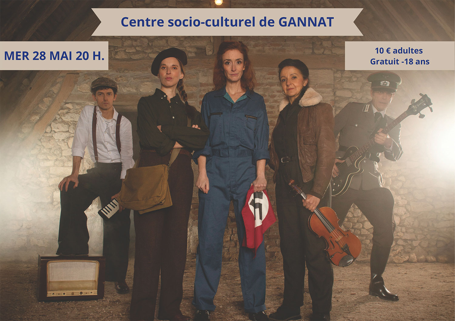 « Dans l’Ombre des Roses » par la compagnie Sans Lézard : le Théâtre Bûle soutient la vie culturelle à Gannat